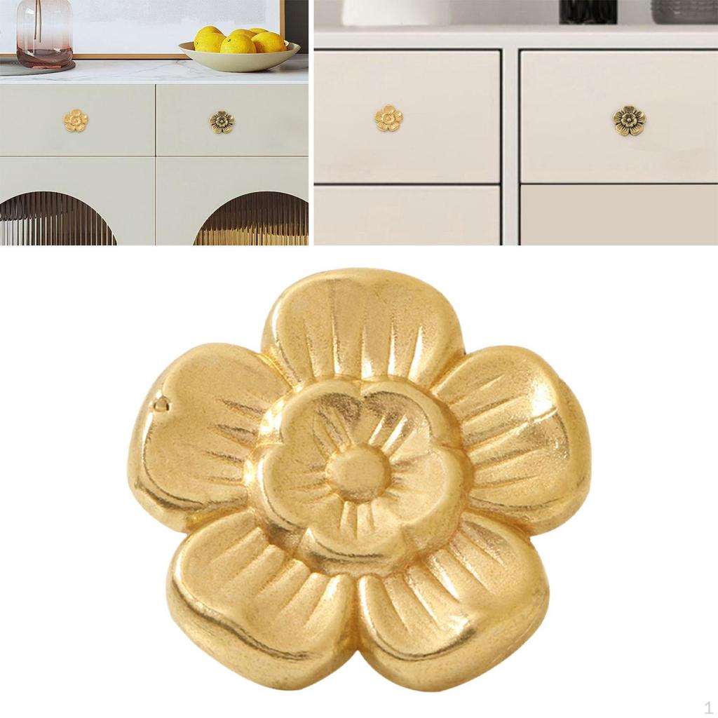 Cabinet Knobs Drawer Handle Knob Brass Door Gold Furniture for Dresser