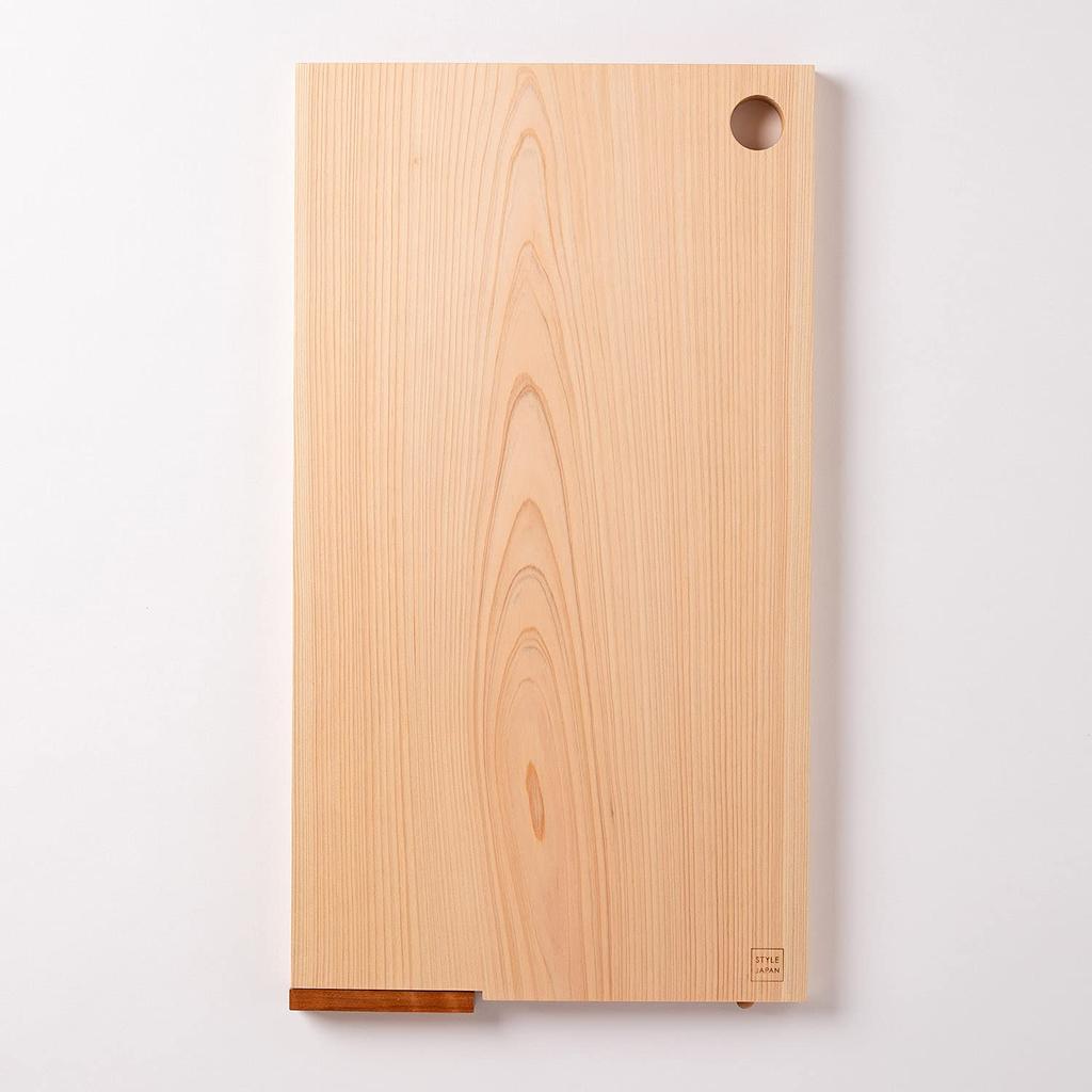 STYLE JAPAN Style Japan Standing Cutting Board Kiwami Shimanto Hinoki from Kochi Prefecture A Single Board Natural Antibacterial and Effect Free