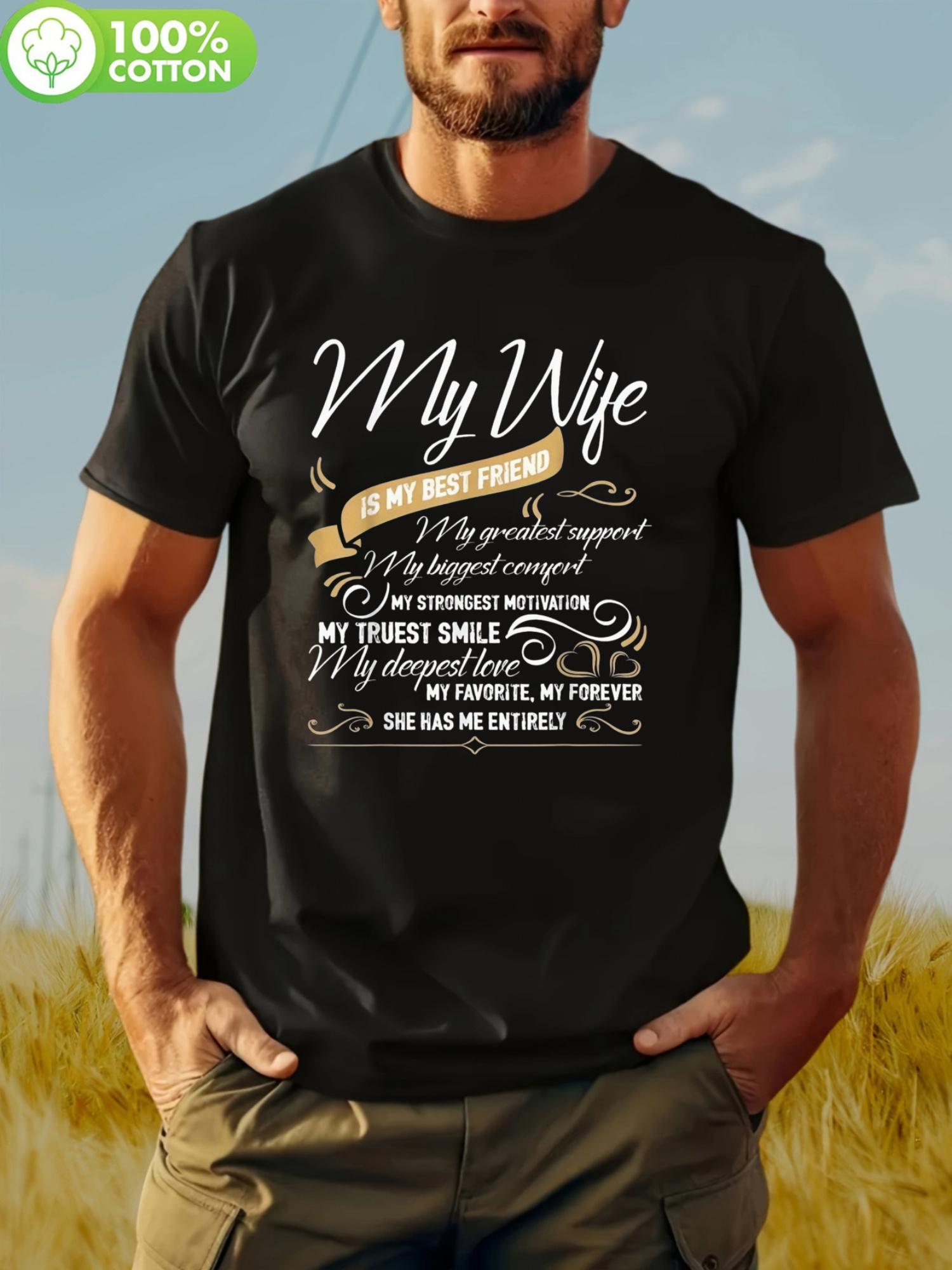 I Love My Wife T-shirt - Heartfelt Message L