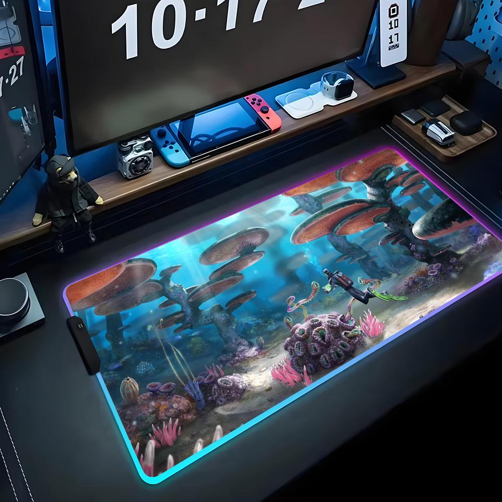 Subnautica Peles Paliktnis RGB Spēļu Peles