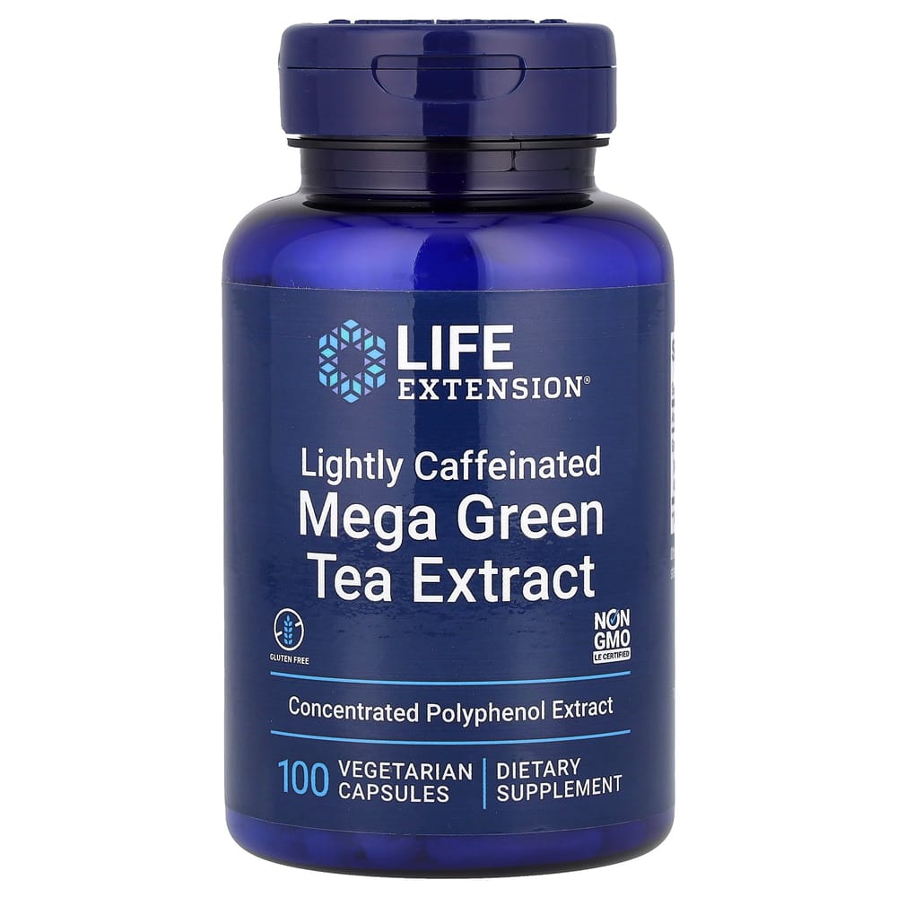 

Life Extension Mega Green Tea Extract Decaffeinated Veggie Capsules, 100 Count 100 pcs - 1 ea