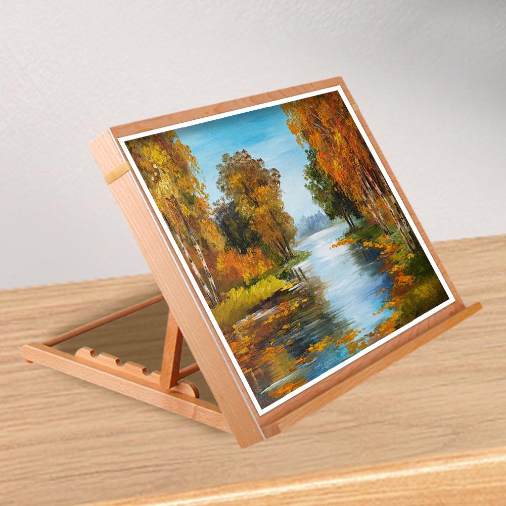 Drafting Table Easel Adjustable Angle Desktop Drawing Board Portable Painting Stand Multi-Function for Sketching Reading