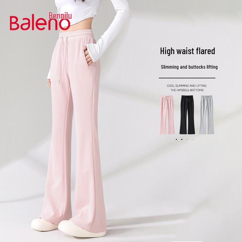 Baleno Women's High-Waisted Flare Casual Pants