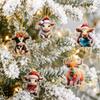 Cow Christmas Countdown 2D Flat Pendant Ornament Set