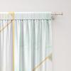2PC Home Decoration Curtains, Green Art Marble With Rod Pocket Curtains, Kitchen, Coffee Shop, Living Room, Balcony, Garden