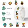 500 Pictures/roll Roll Sticker Tape Cartoon Pineapple Sticker Handbook Material Decorative Envelope Seal Sticker