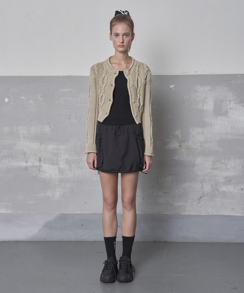 Grove Grvr Sports_Frill Banding Skirt_Black
