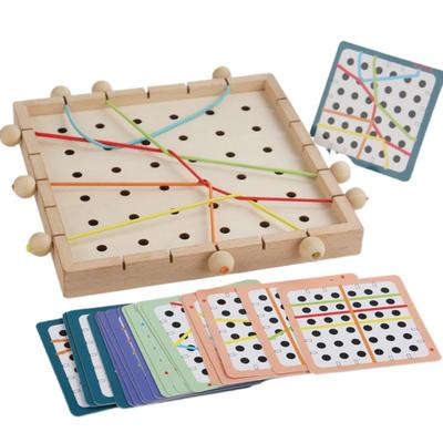Giochi Pensanti Montessori per Bambini Giocattoli da Infilare Puzzle Logici con Corda Abbinamento Giochi Intellettuali Creativi Giocattoli Educativi per la Prima Infanzia