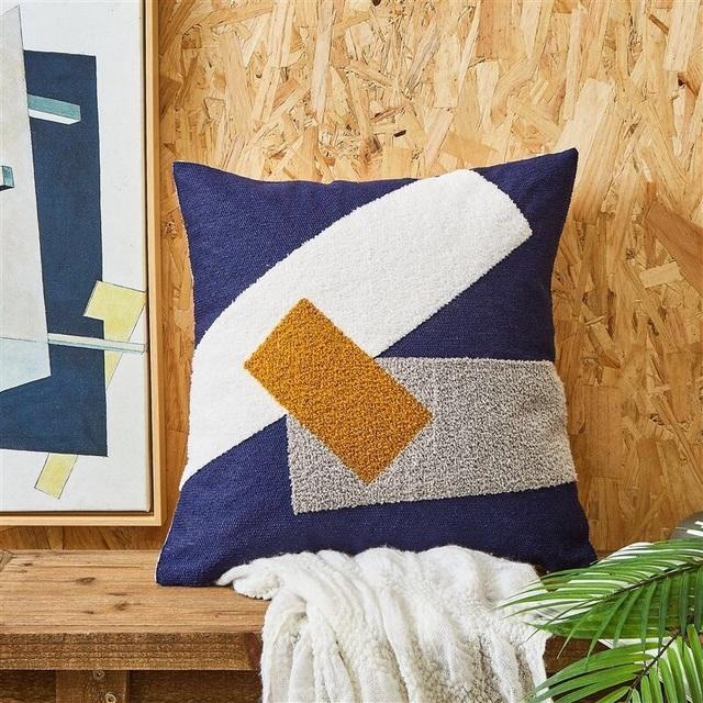 Nordic Embroidered Cushion Covers  Geometric Pillowcase Abrstract Home Decorative Pillow Cover For Sofa Bed Chair