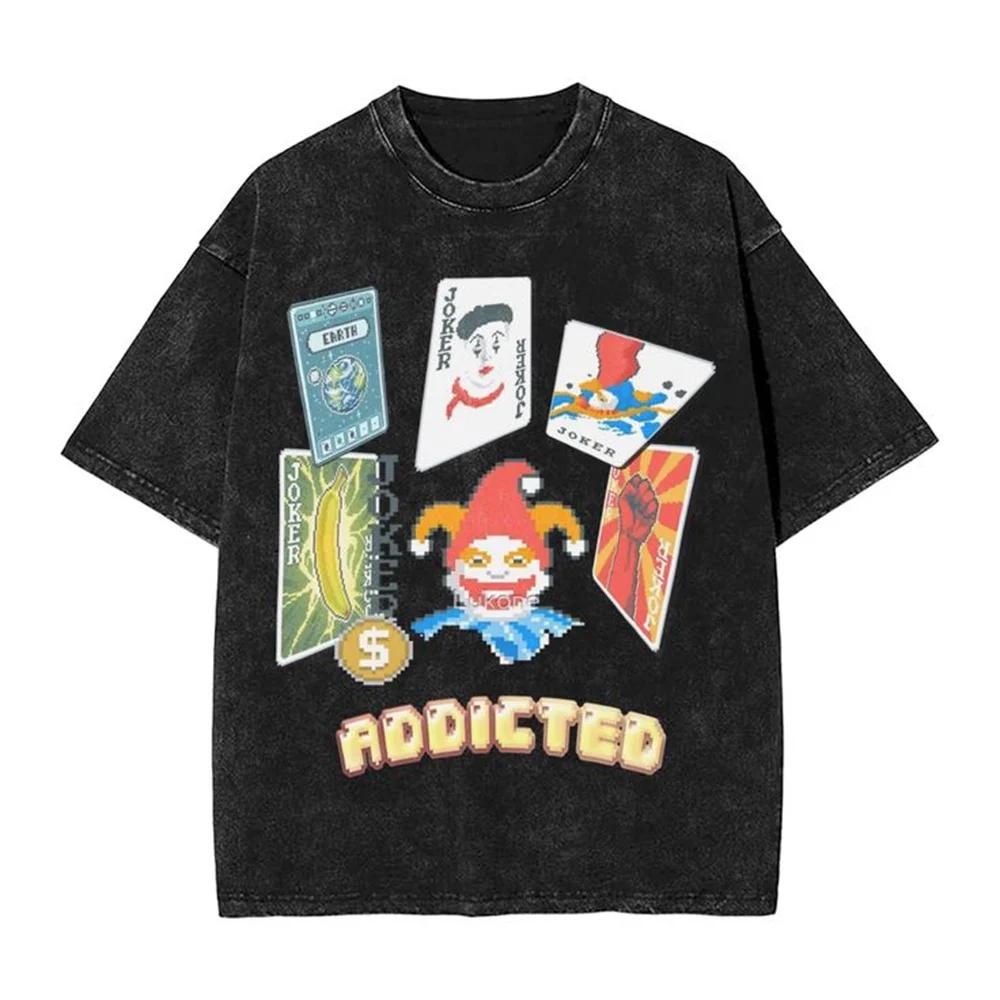 Balatro Hra Karty Žolík Doplňky Harajuku Prané Košile Vintage Trička Harajuku Vtipné Streetwear Krátký Rukáv Grafická Trička