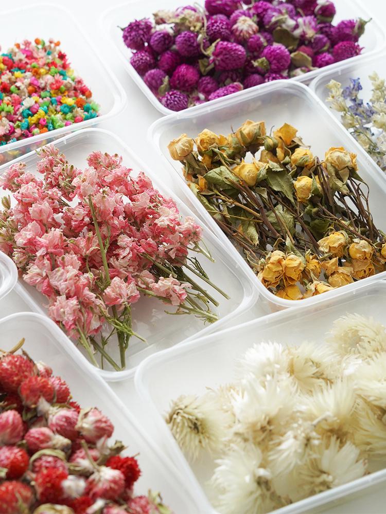 Man Yue Handcrafted DIY Sachet Candle Kit: Natural Dried Lavender Flowers for Decoration