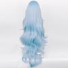 LAOBAO Ayanami Rei Cosplay Wig, Light Blue, Long Curly, Heat-Resistant, Disguise Wig, Costume Accessory, Perfect for Parties, Halloween, Festivals, an