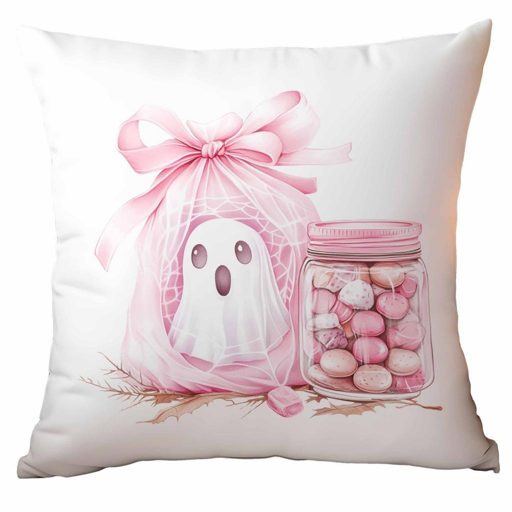 New Pink Halloween Pillow Cover Festive Home Cushion Pillow Cover Ornament Premium Durable Quality Useful Practical