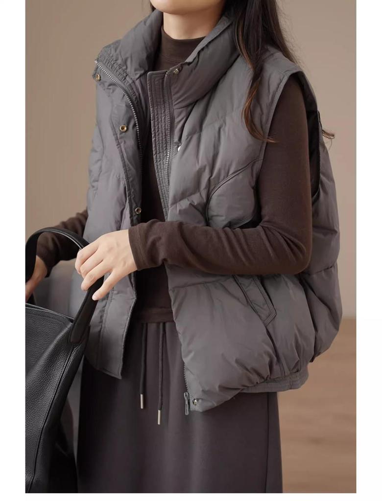 310g Women's Winter Double-Sided Brushed Half-High Collar Long Sleeve Thermal Base Layer Top