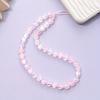 Dazzle Color Heart Beaded Cellphone Case Chain Women Girls Acrylic Mobile Phone Hanging Cord For Fashion Lanyard Strap Jewelry