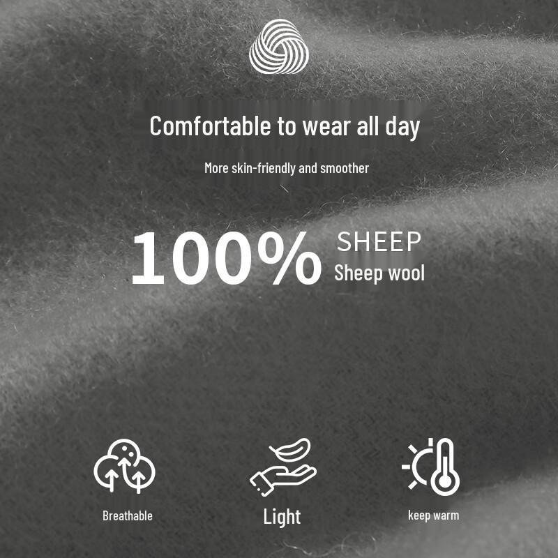 Hengyuanxiang Unisex Pure Wool Scarf HYX043WJ