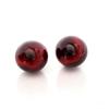 Elegant Cat Eye Earrings: French Retro Maillard Autumn/Winter Collection, Simple Large Round Design, Versatile High-End Jewelry.