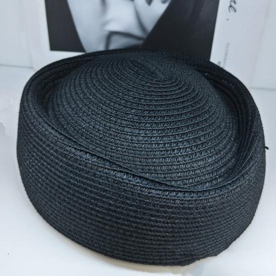 Beret Hat UV Protection Summer Straw Hat Woven Outdoor Visor Hat Lightweight Summer Beach Hat Headwear