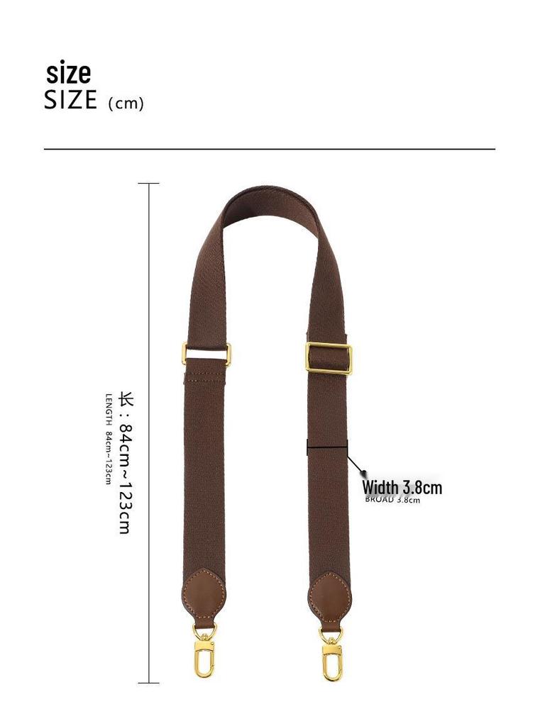 Ma Huang Shi F-82 Verstelbare Crossbody Tas Riem, Hoogwaardig Canvas, Veelzijdige Brede Band Schouderriem Vervanging