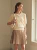 Mout V-Neck Jacquard Knit (Sand Ivory)