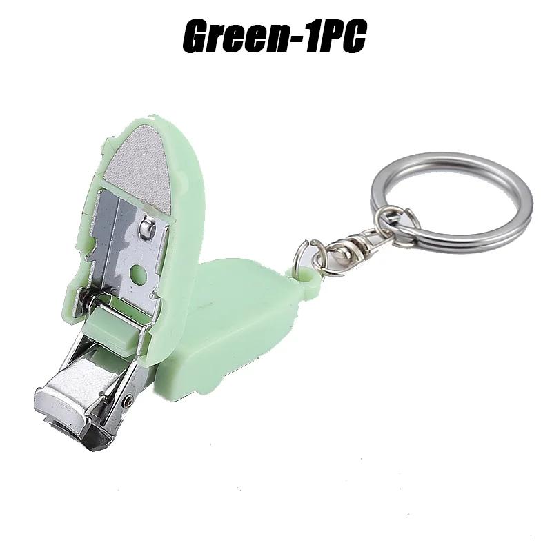 Portable Nail Clippers Mini Keychain Stainless Steel Nail Clippers Anti Splash Folding Nail Clippers Mini Carry on Nail Clippers