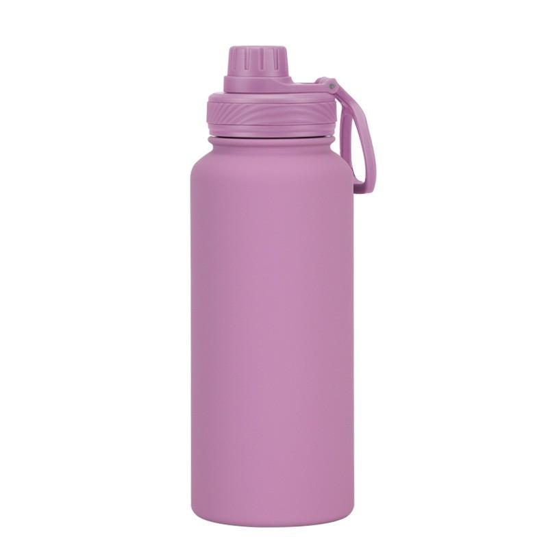 1L Stainless Steel Vacuum Insulated Water Bottle With Wide Mouth Portable Outdoor Sports Travel