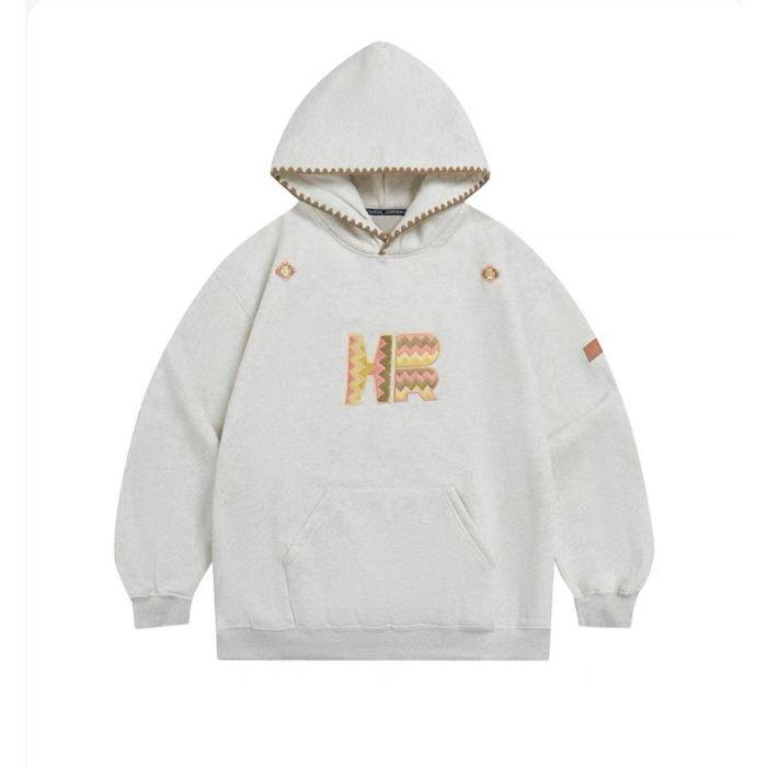 Tide Embroidered Hooded Sweatshirt: Women's Loose-Fit College Street Style, Perfect for Spring and Autumn.
