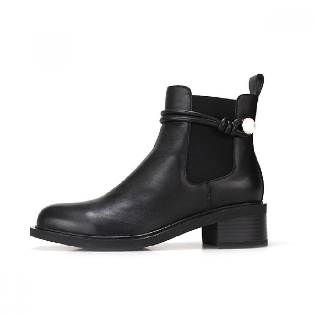 Barbara Leather Jewelry 5cm Ankle Boots Bbg863bk