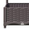 Vidaxl Gartentopf mit Gitter, Braun, 40X40X121,5 Cm, PP