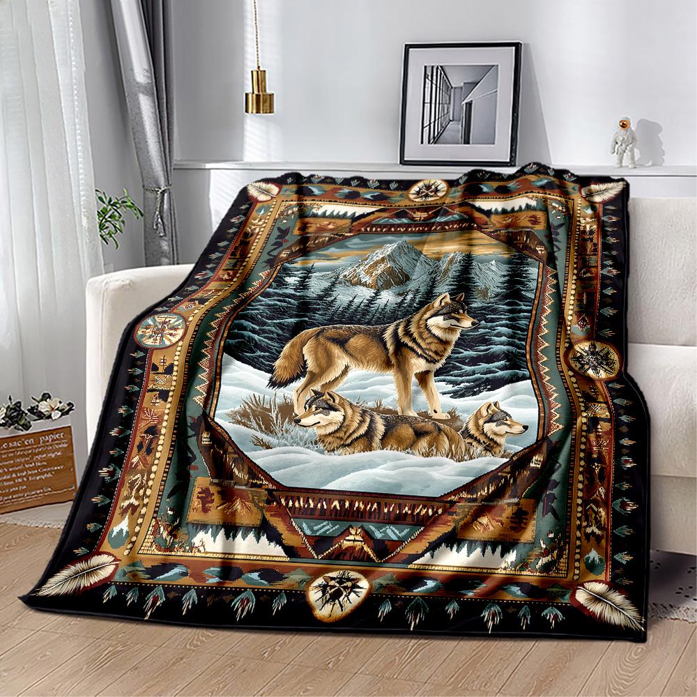 Deer In The Forest flannel,Lightweight,Flannel Blanket,Comfortable Blanket, Sofa Blanket, gift blankets,Holiday gift blanket Blankets
