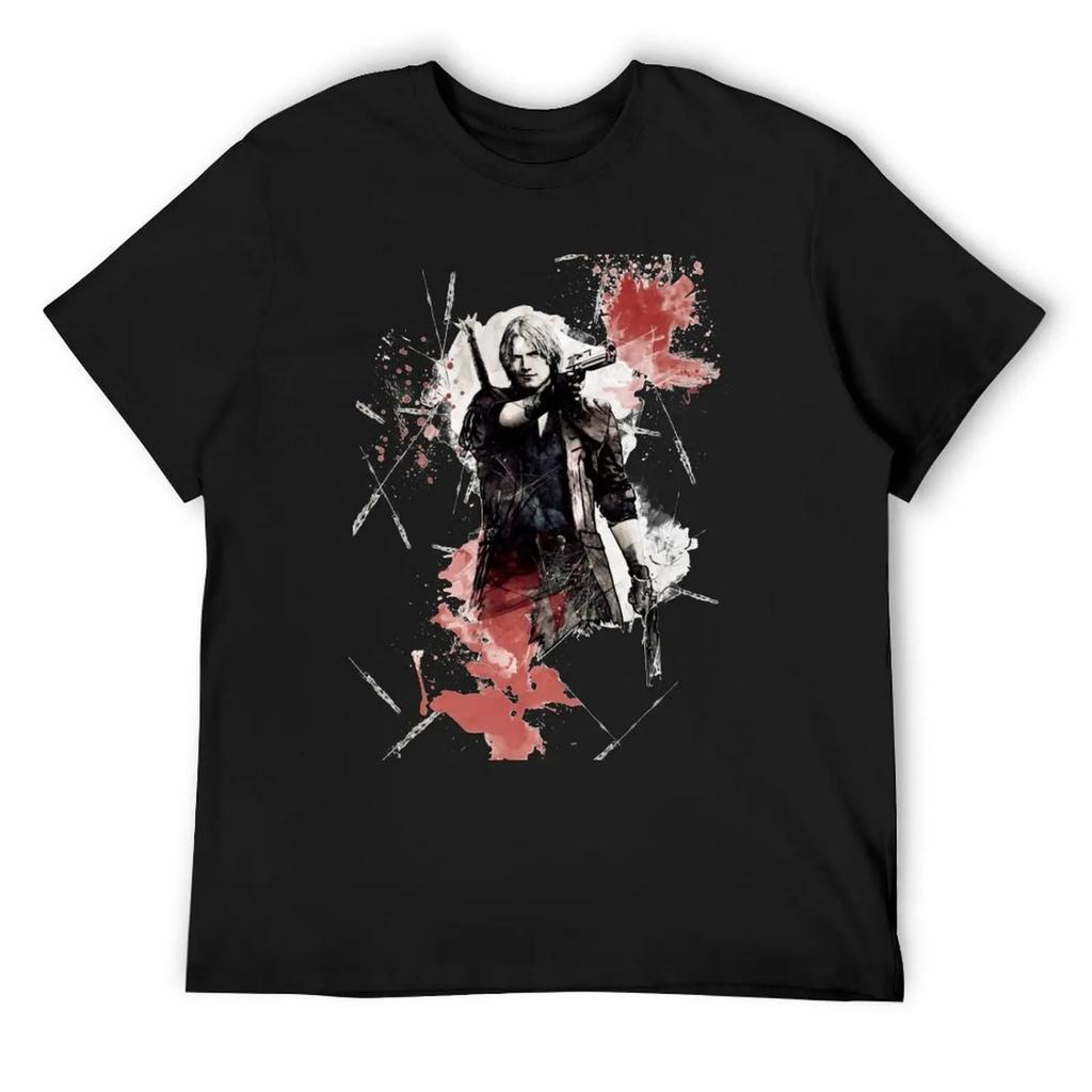 DMC - Dante Painting T-Shirt Graphic T Shirts Summer Clothes Anime Shirt Anime T-shirt Mens Designer Clothes