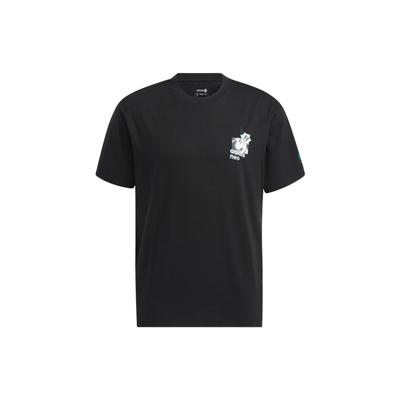 Neo Cartoon Character Print Logo T-Shirt Men Tops Black HD4623