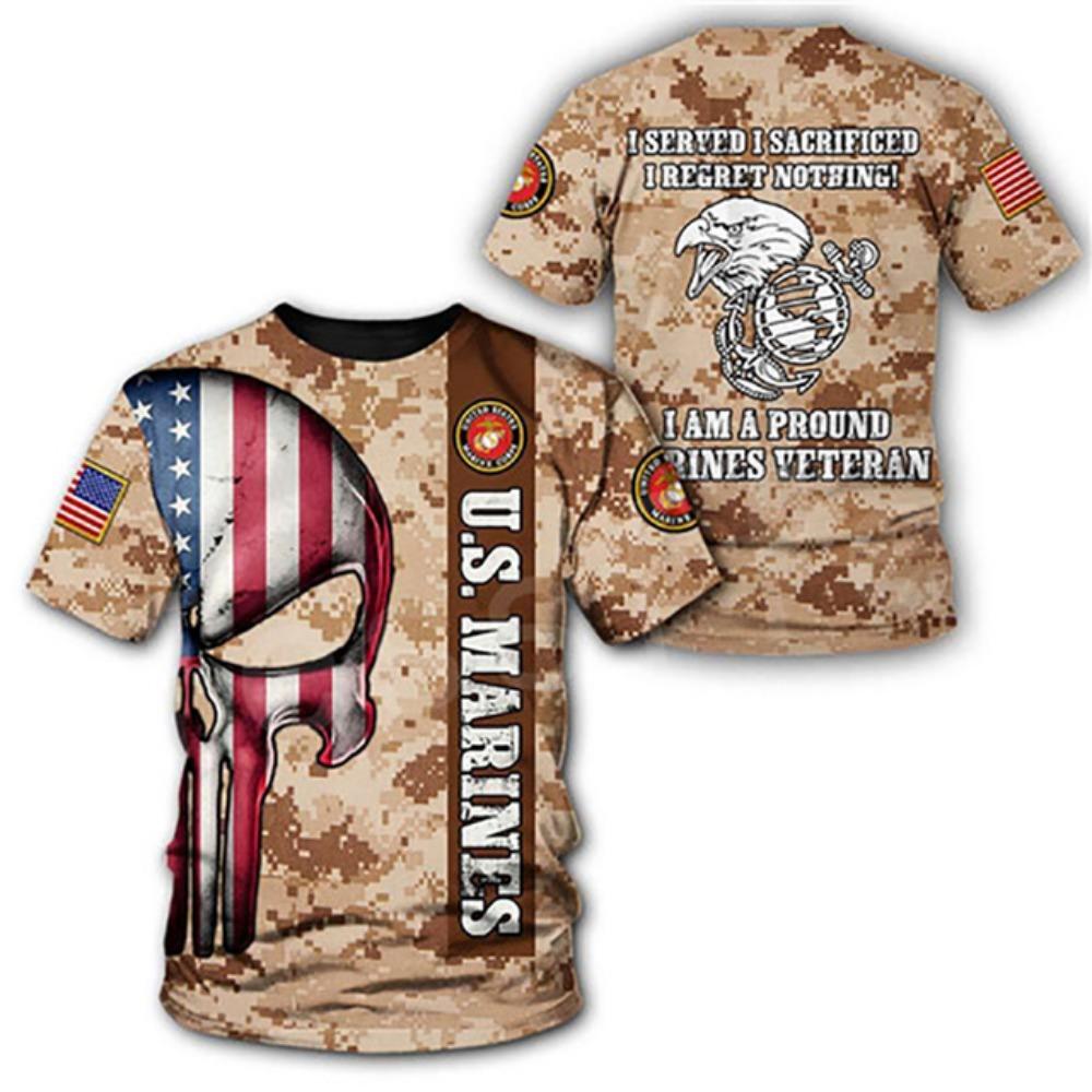 

2025 США футболки мужские американский флаг графический 3D принт топы мода ветеран короткий рукав О-образный вырез футболка большой камуфляж футболка 4XL