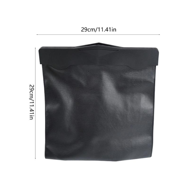 Vehicle Rubbish Bin Garbage Cans Waterproof Organizer Storage Garbage Can Car PU Leather Trash Bag for Back Seat