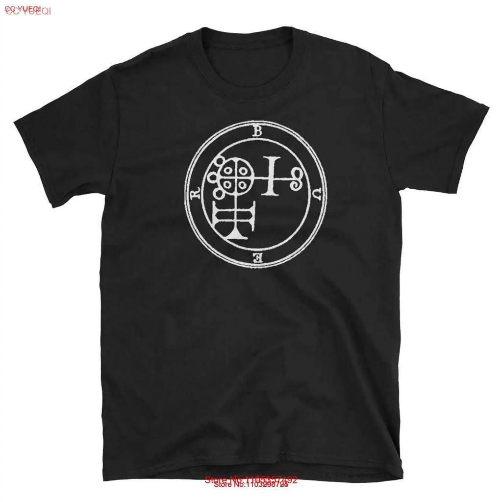 Seal Of Buer Sigil Talisunisex Demon Circle T Shirt Vintage Unisex Versatile Top For Everyday Wear Slightly Casual Fashion