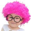 Rainbow Football Fans Wigs Synthetic Wigs Halloween Cosplay Hairs Afro Curly Clown Wigs  Kids