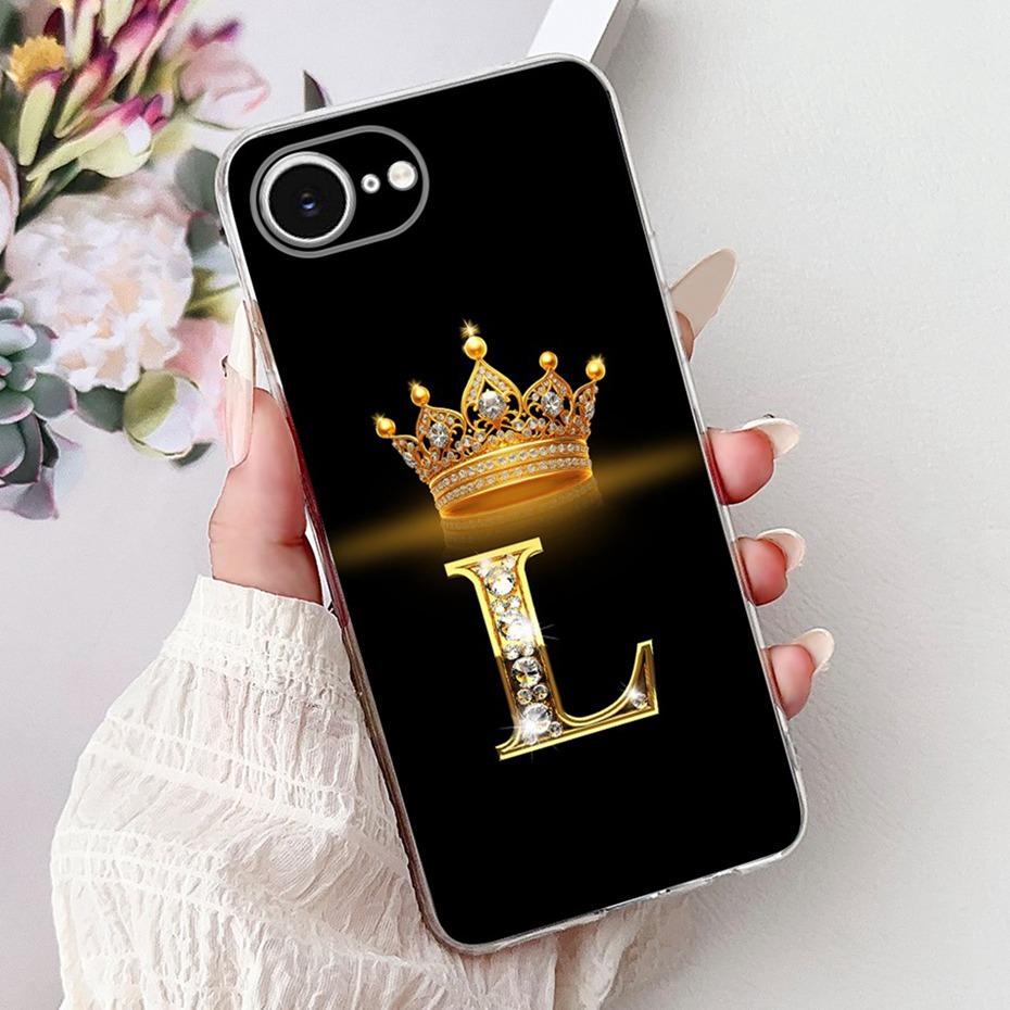 Fashion Letter Phone Case For iPhone 16e SE (2025) Soft Silicone TPU Back Cover For iPhone SE 2025 iPhone16e Cases Bumpers