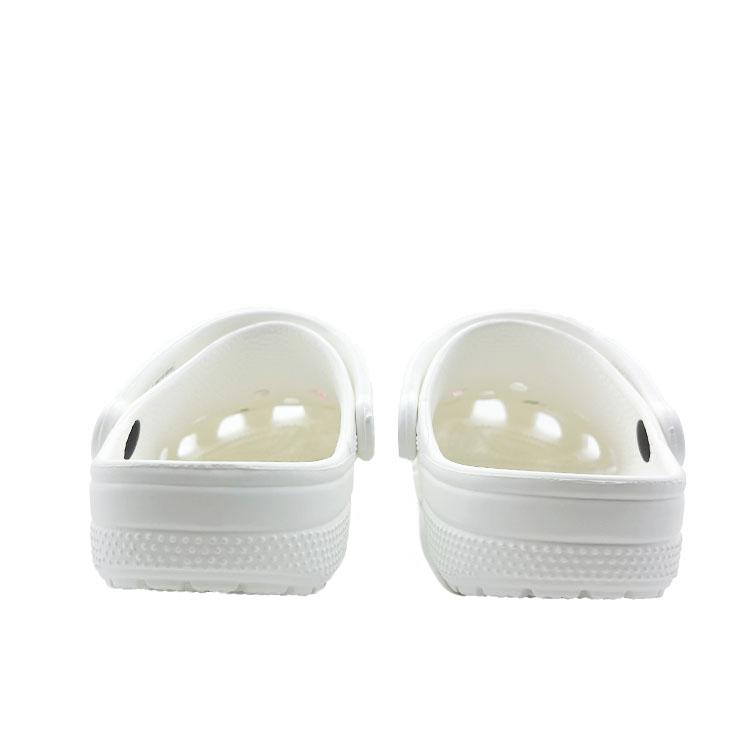 Crocs Classic clog Silver Butterfly Bead Curtain Niche Design Travel Beach Fashion Trend EVA Hole Shoes Unisex White