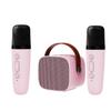 Mini Karaoke Machine Bluetooth-compatible Speaker 1-2 Wireless Microphone  Karaoke Speaker Set Music Player for Party Home
