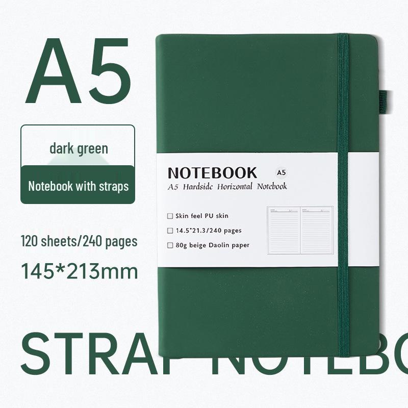 Minimalistisches A5 Notizbuch mit Gummiband für Geschäftsbesprechungen und das Büro