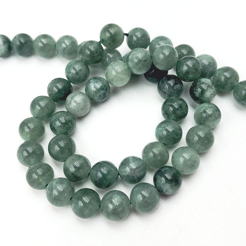 

Light Green Jade Chalcedony Phantom Beads for DIY Jewelry Accessories and Green Agate Handmade Long Chain Beading 6mm (Approx. 63 beads per strand)
