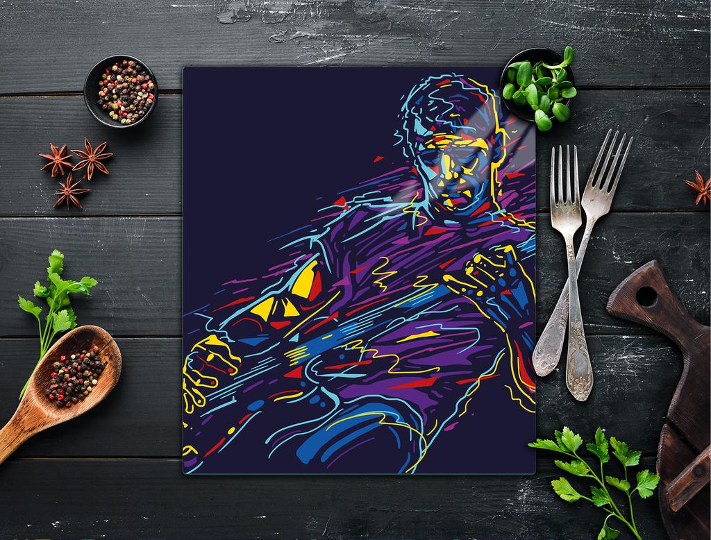 GLASS CUTTING BOARD 45x52 Music