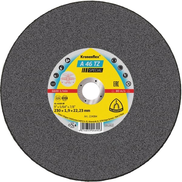 Steel cutting disc 180x1.6 KLINGSPOR A46TZ