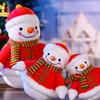 7/8/12’’ Plush Toy Mini Snowman Lovely Christmas Ornament Soft Stuffed Cotton Toy for House Decoration Hanging Gift Toy