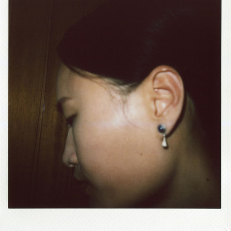 ODDCOLLET Tears earring (lapislazuli)