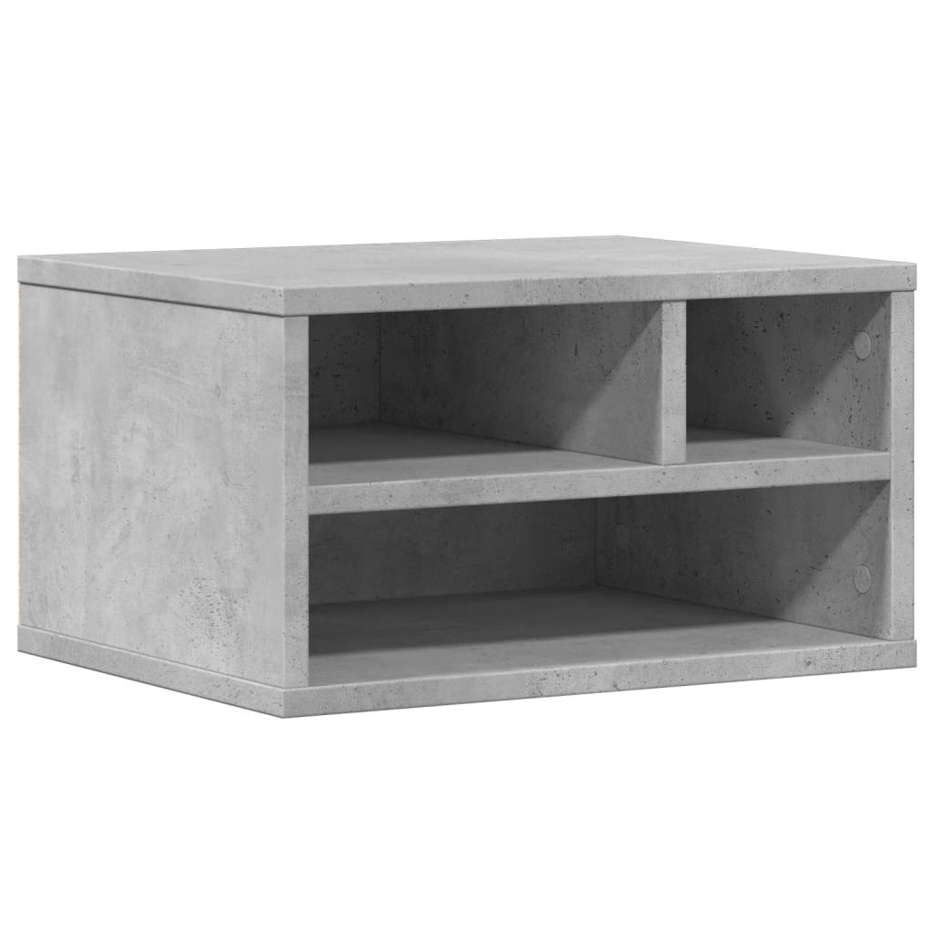 Vidaxl Printer Stand, Concrete Gray, 40X32X22.5 Cm