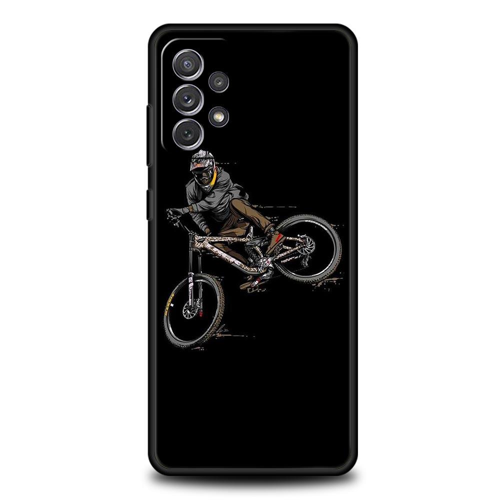 

Phone Case for Samsung Galaxy A13 A15 A17 A07 A21S A22 A23 A25 A31 A73 A32 A52 A52S A41 5G Soft TPU Shell Autumu Bike Cycling Samsung A41