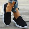 Summer New Europe and The United States Solid Color Casual Shoes A Stirrups Flat Shoes Breathable Lightweight Big Yards Flyknit Shoes