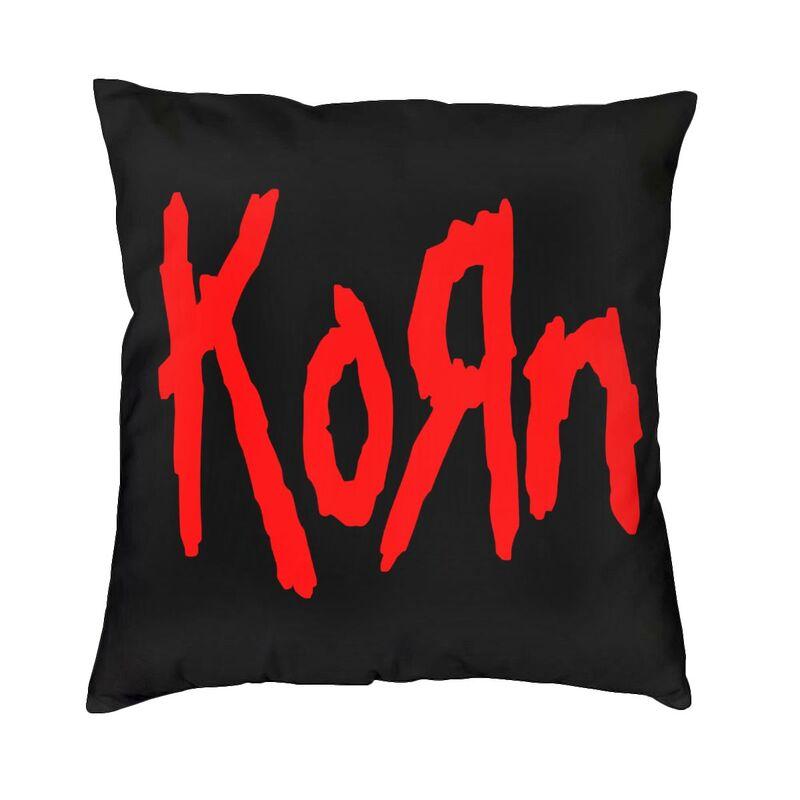 Nu Metal Rock Band Korn Quadratische Kissenhülle Dekoration Kissen Wurfkissen Für Wohnzimmer Doppelseitiger Druck
