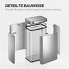 60 L Sensor Can, Sensor Bin with Soft-Close Lid, Fingerprint-Proof Stainless Steel, Silver Tone